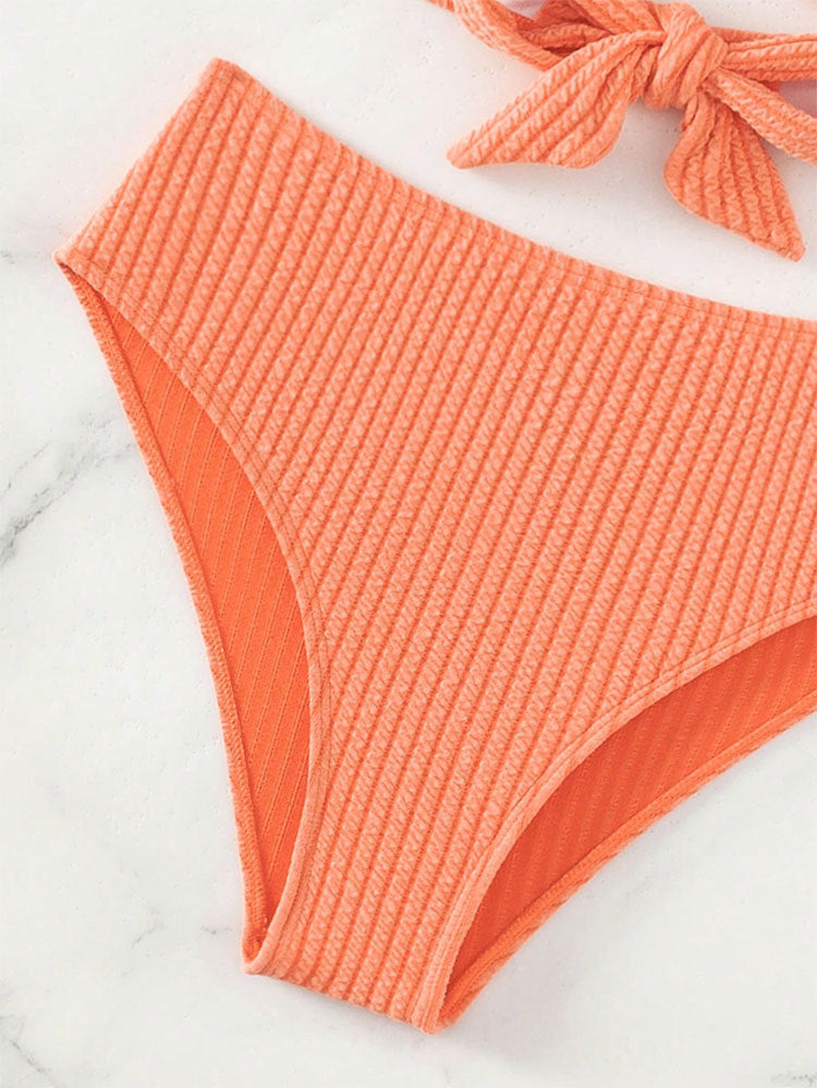 Women's Lace-up Split Swimsuit Bikini