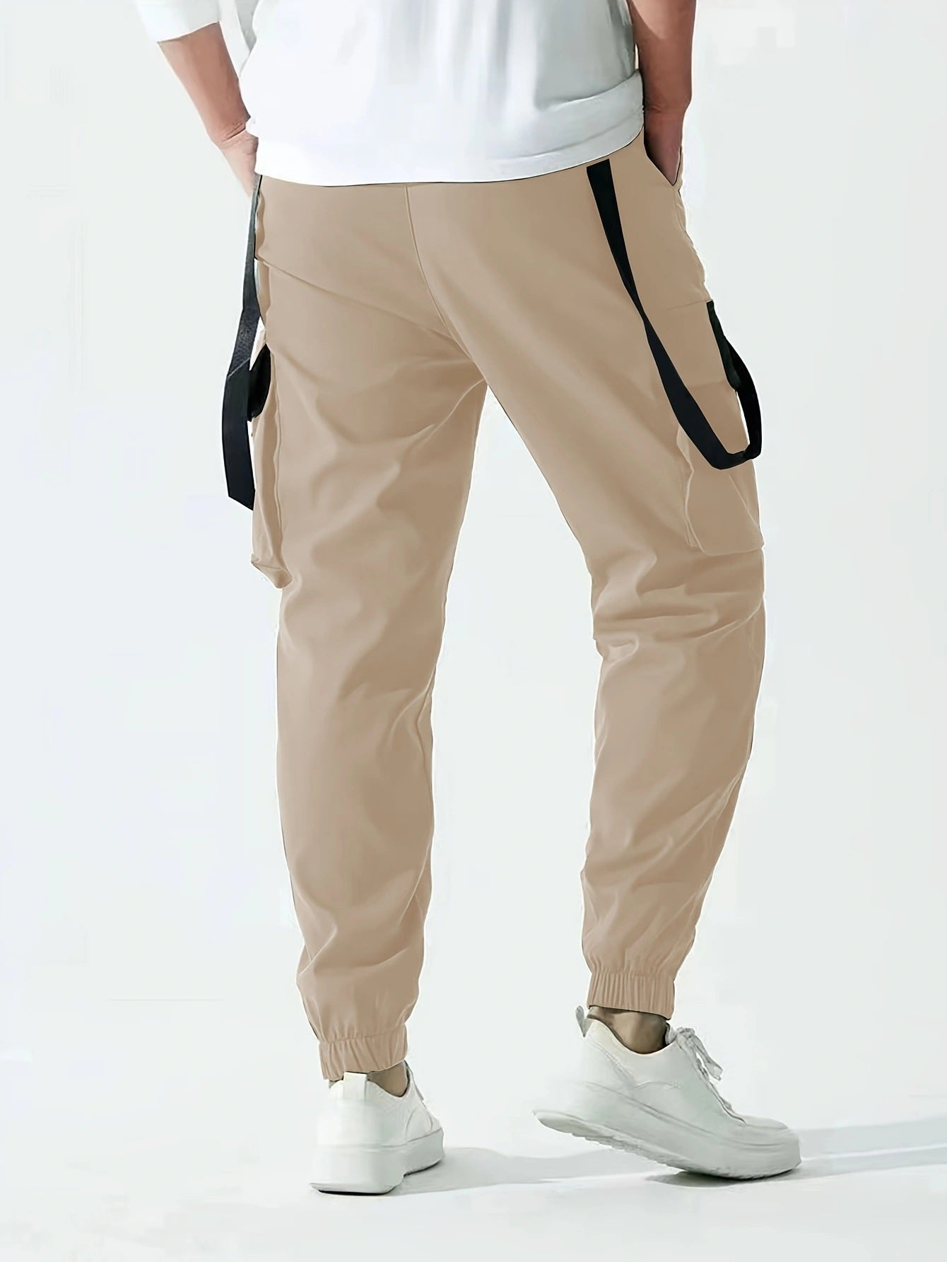 Ribbon Overalls Drawstring Sports Trousers