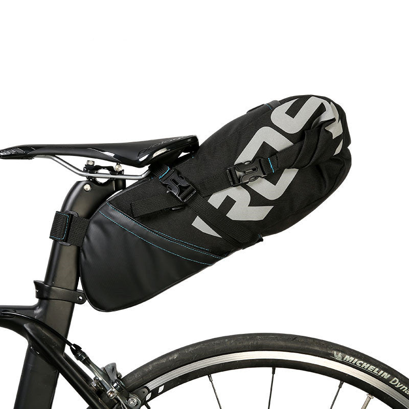 Waterproof large capacity saddle back seat bag