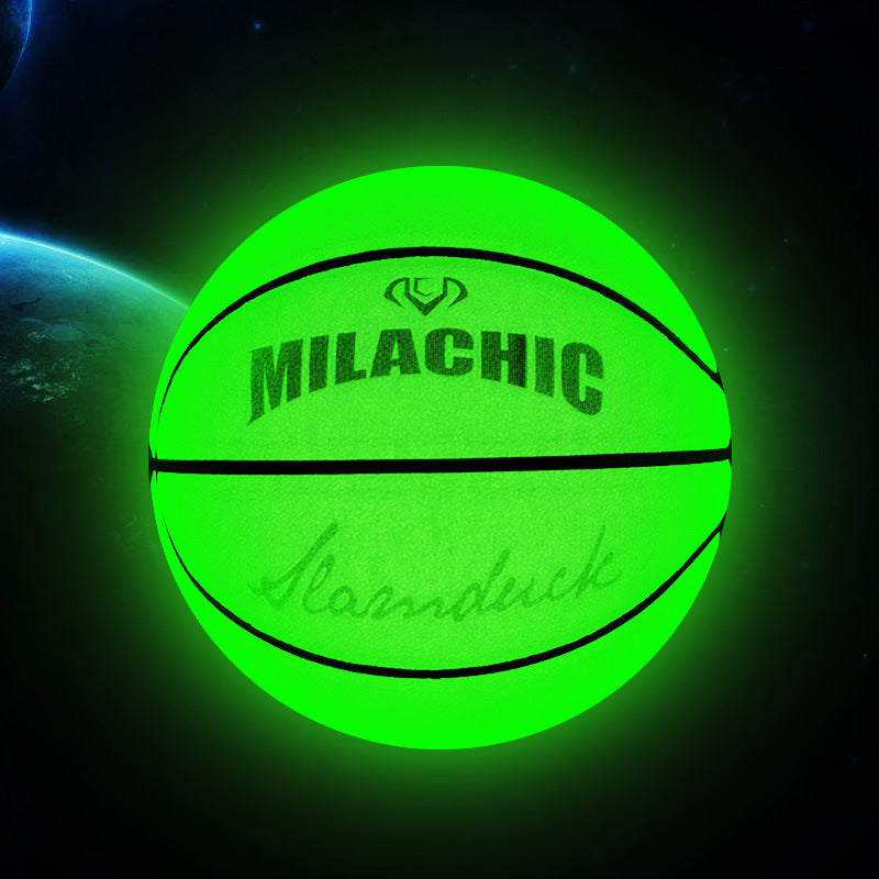 Fluorescent green basketball