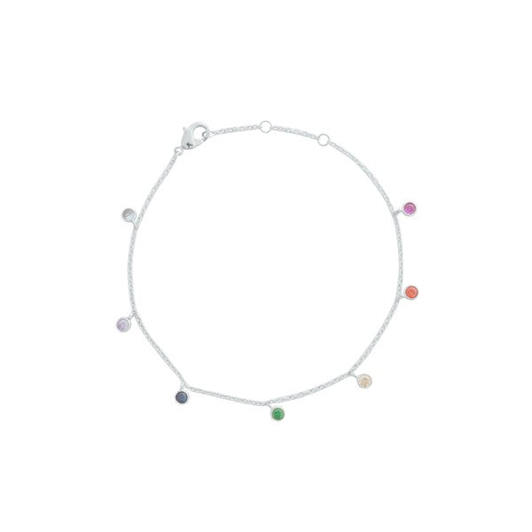 Rainbow Bezel Crystal Stardust Bracelet