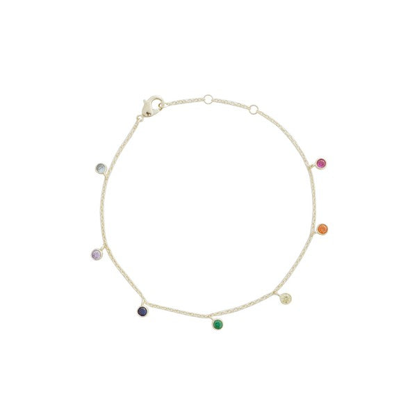 Rainbow Bezel Crystal Stardust Bracelet