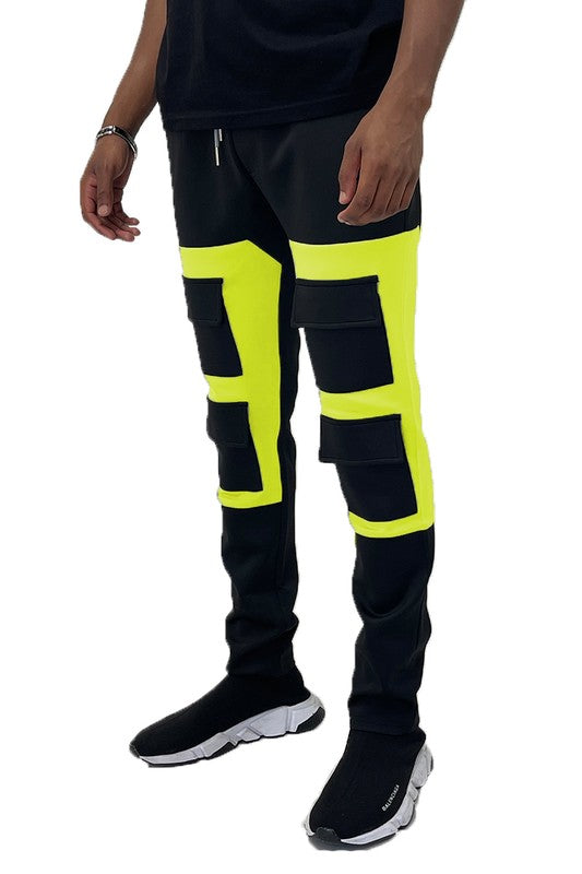 COLOR BLOCK CARGO TRACK PANT