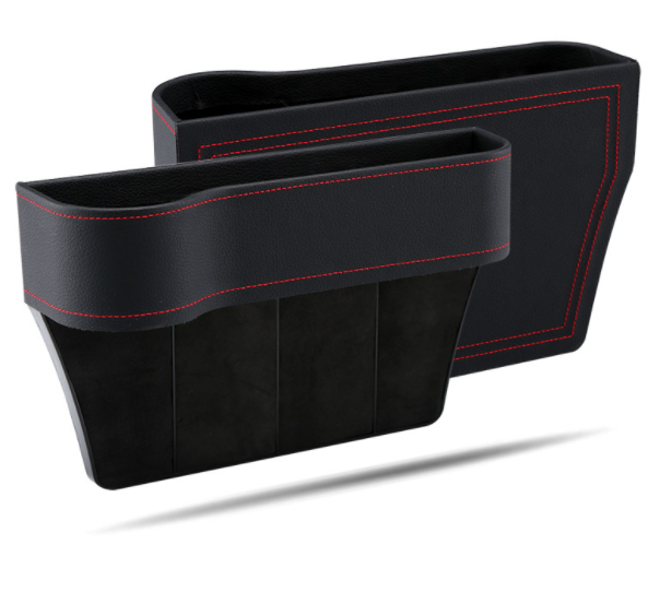 PU Car Organizer Seat Gap Storage Box Car Seat Side Slit for Wallet Phone Coins Cigarette Keys Cards Car Accessories