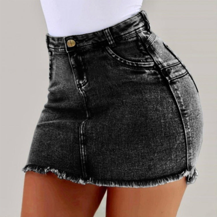 High Waist Sexy Pencil Jeans Skirt