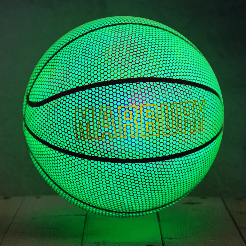 Fluorescent green basketball