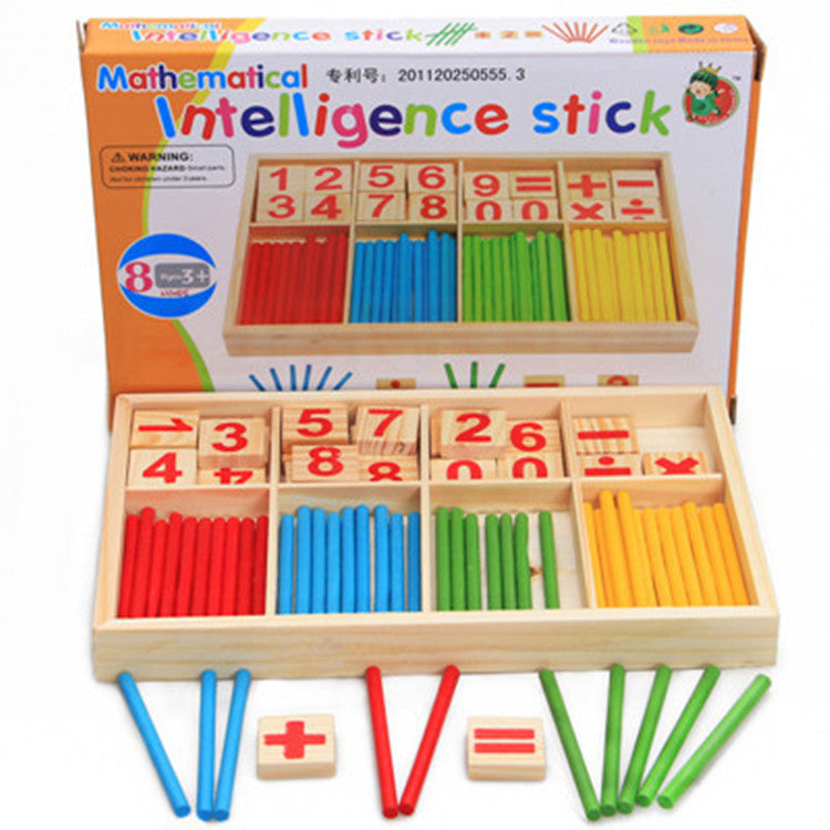 Montessori Math Teaching Aids For Kindergarten Baby Early Education Digital Stick Toys