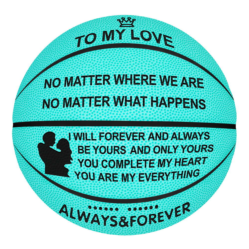 Pu Sweat Absorbing Standard Basketball Lettering Commemorative Basketball