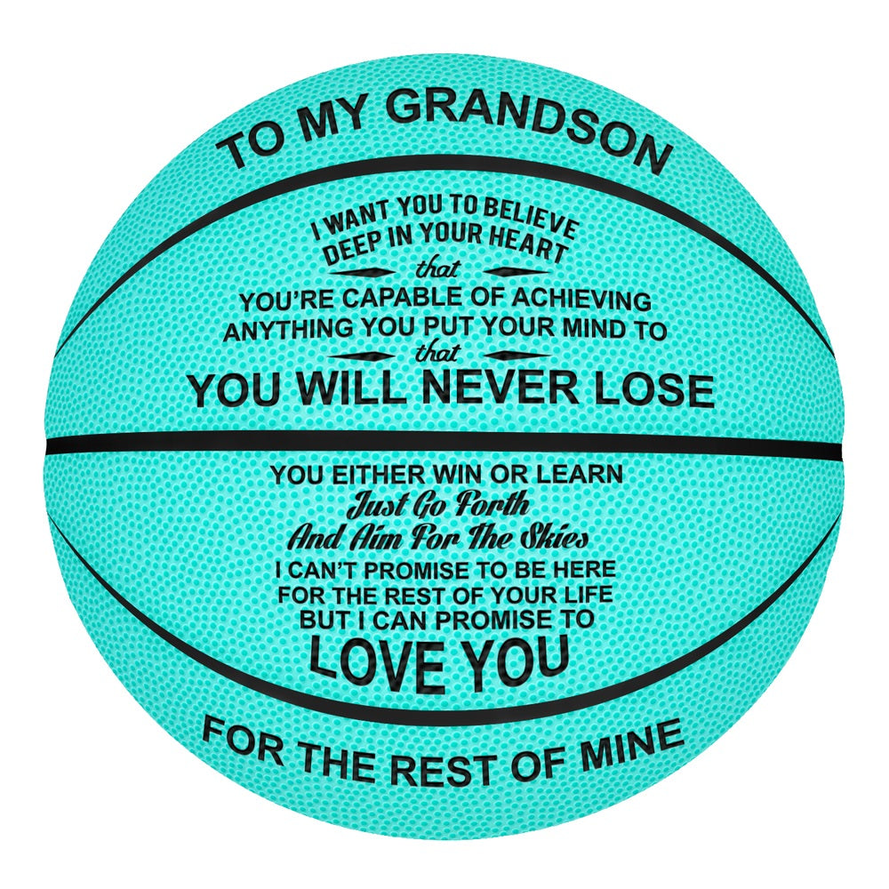 Pu Sweat Absorbing Standard Basketball Lettering Commemorative Basketball