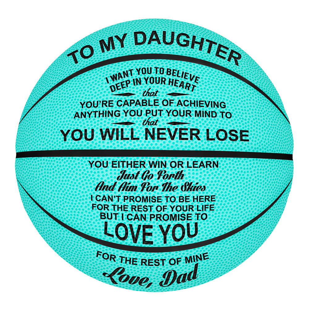 Pu Sweat Absorbing Standard Basketball Lettering Commemorative Basketball