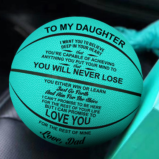 Pu Sweat Absorbing Standard Basketball Lettering Commemorative Basketball