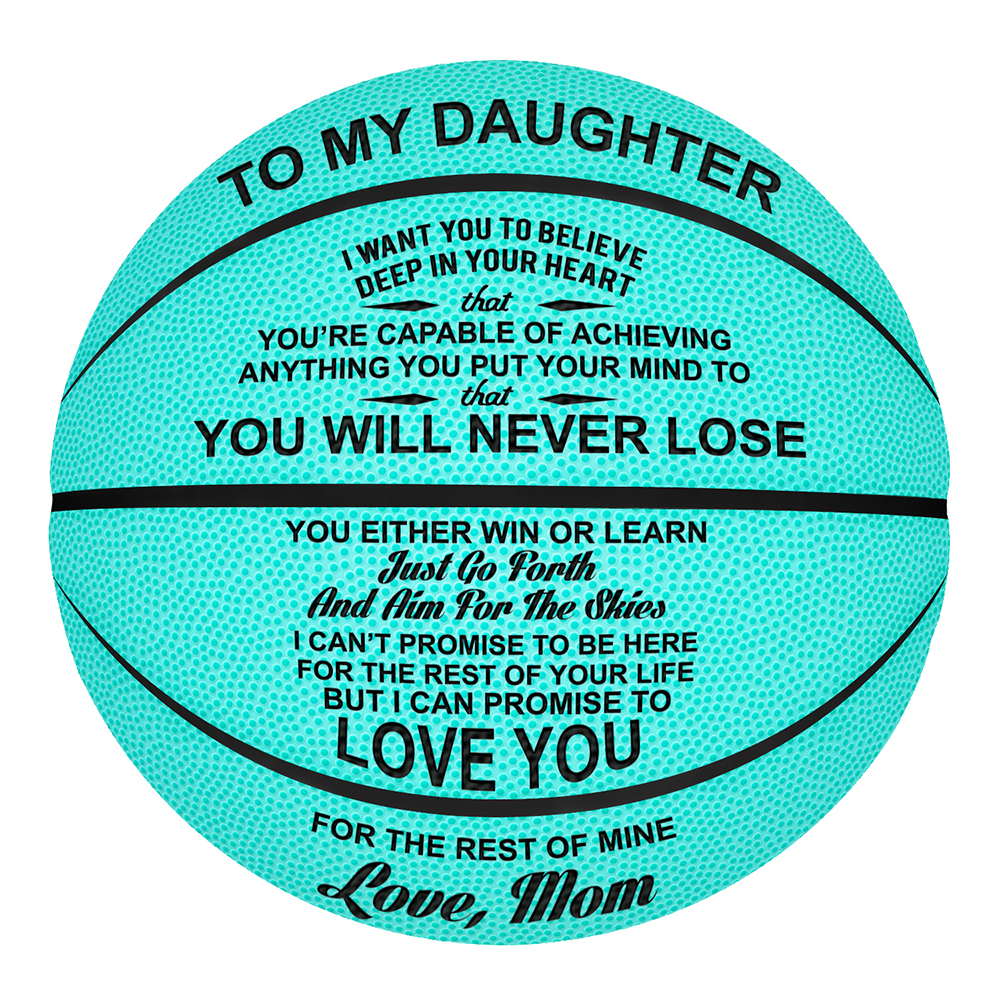 Pu Sweat Absorbing Standard Basketball Lettering Commemorative Basketball