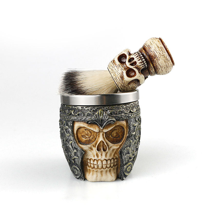 Shaving Skull Head Soap Bowl