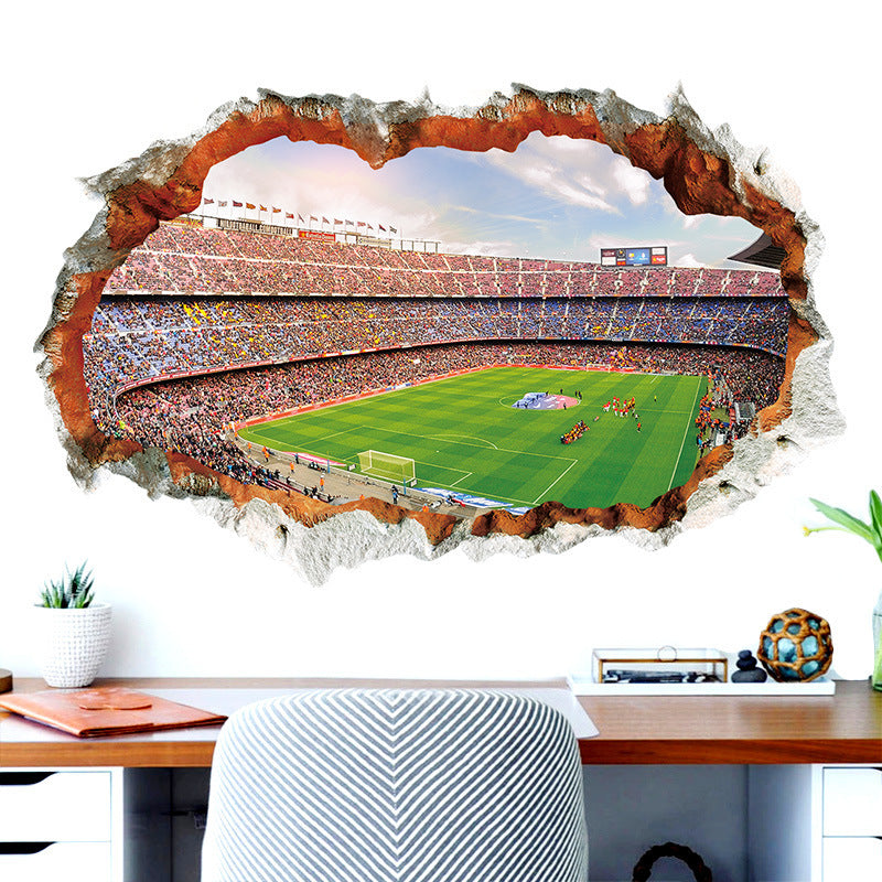 Football field decorative wall sticker