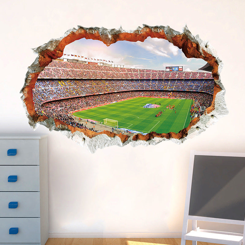 Football field decorative wall sticker