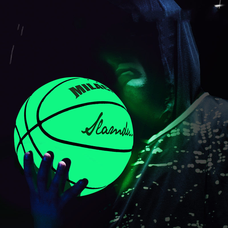 Fluorescent green basketball