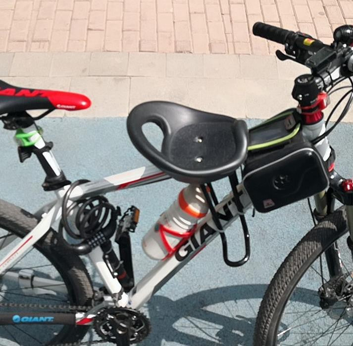 Bicycle front bar with baby seat