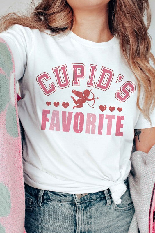 PLUS SIZE - CUPIDS FAVORITE Graphic T-Shirt