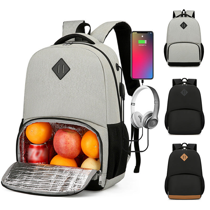 Computer Bag Men's Business Backpack Insulated Lunch Bag