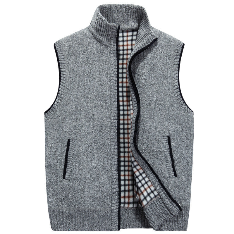 Knitted sweater vest