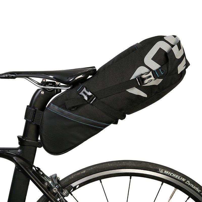 Waterproof large capacity saddle back seat bag