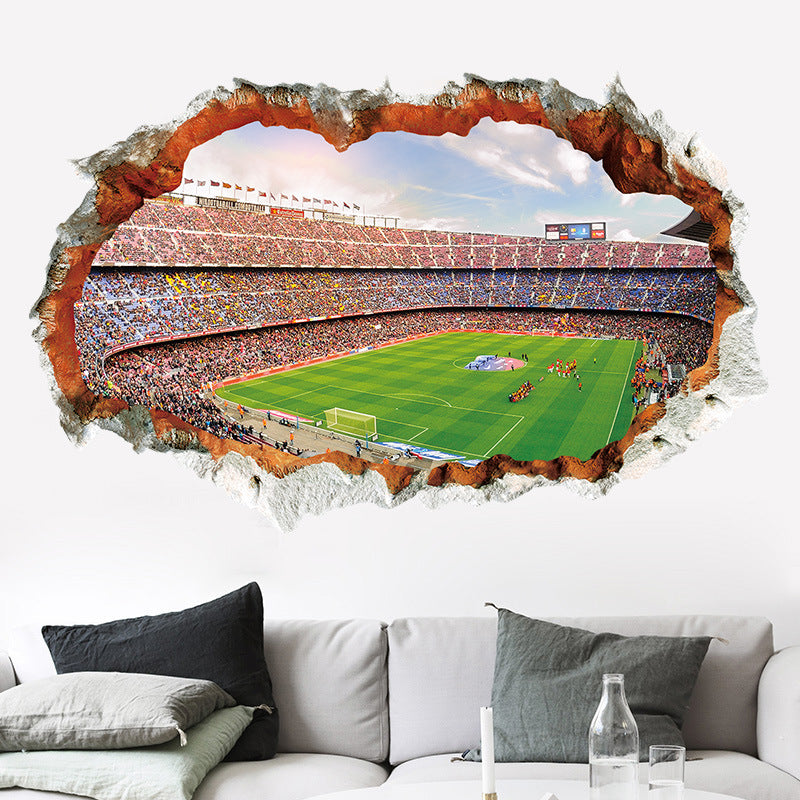 Football field decorative wall sticker