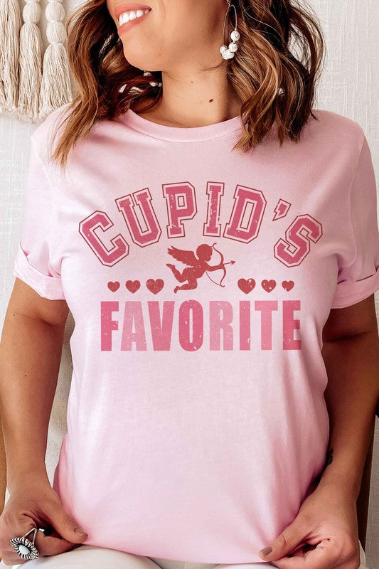 PLUS SIZE - CUPIDS FAVORITE Graphic T-Shirt