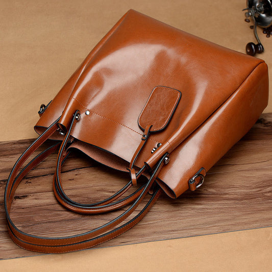 Oil Wax Cattle Leather Bag