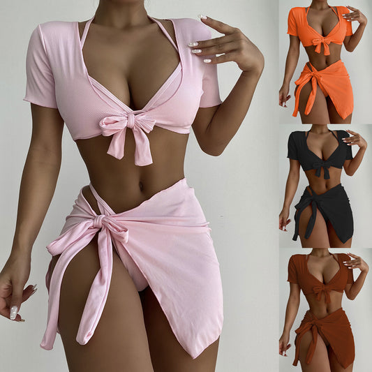 Women's New Hot Sell Bikini Four Piece Swimsuit