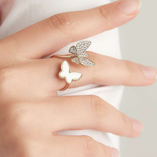 Butterfly Diamond Ring