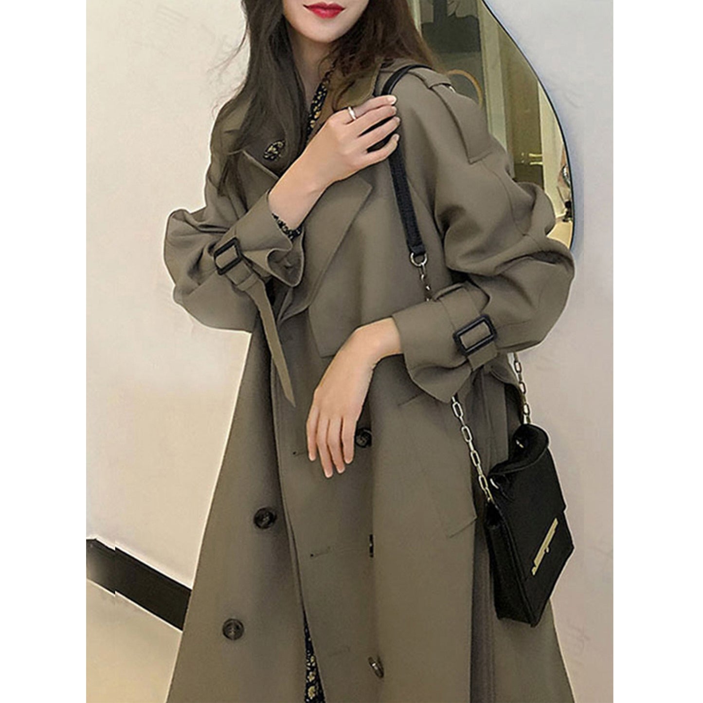 Trench Coat Elegant Oversize Trench Coat