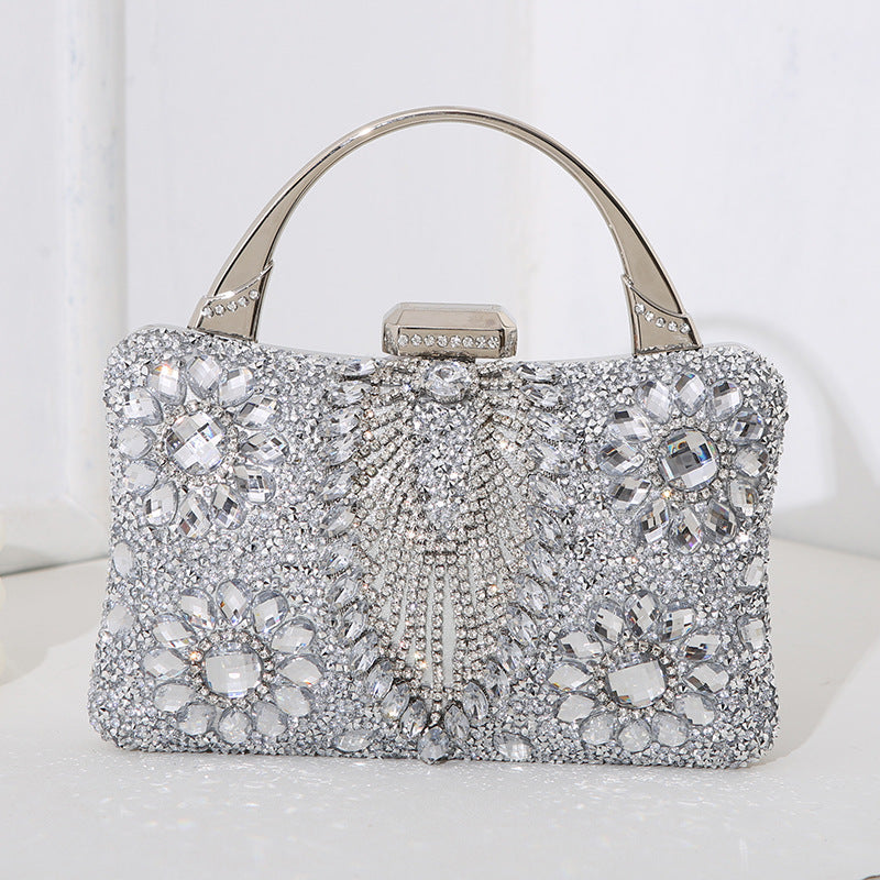 Metal Handheld Handmade Diamond Bag