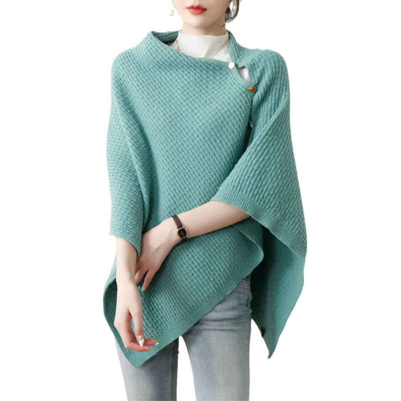 High-end Knitted Cape And Shawl Spring Autumn Outerwear High-end Blouse