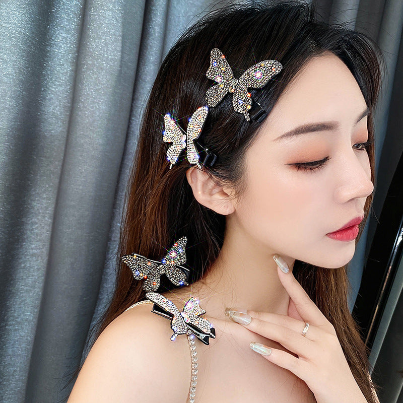 Large Butterfly Flash Diamond Hair Clip