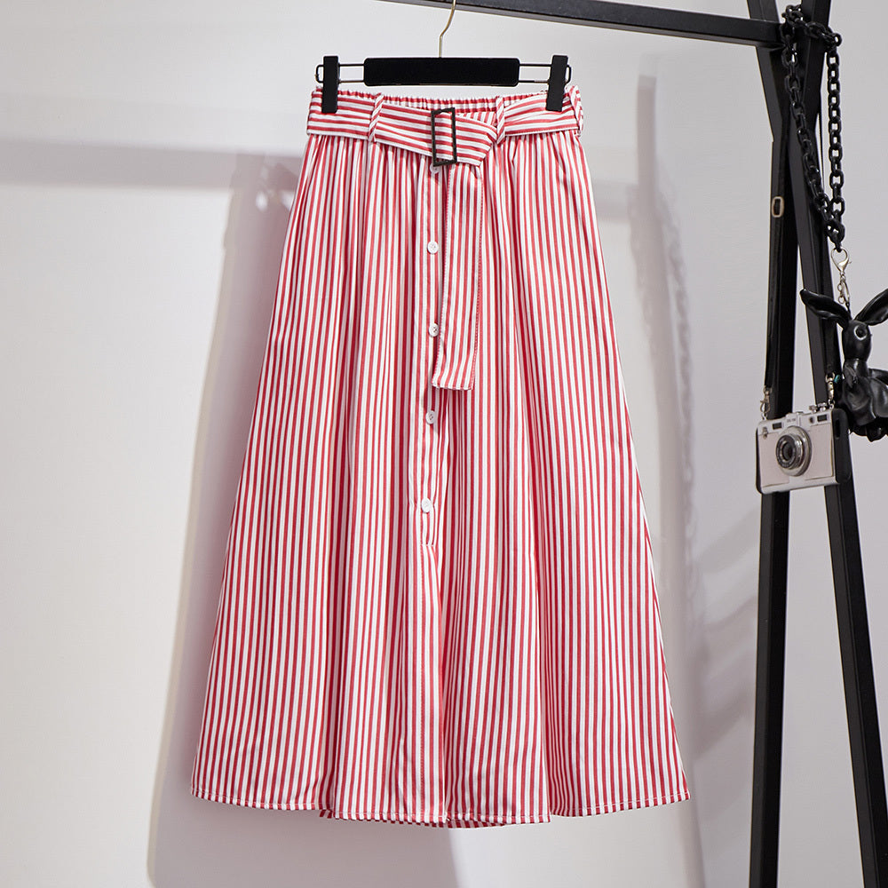 Plaid crotch skirt slimming skirt