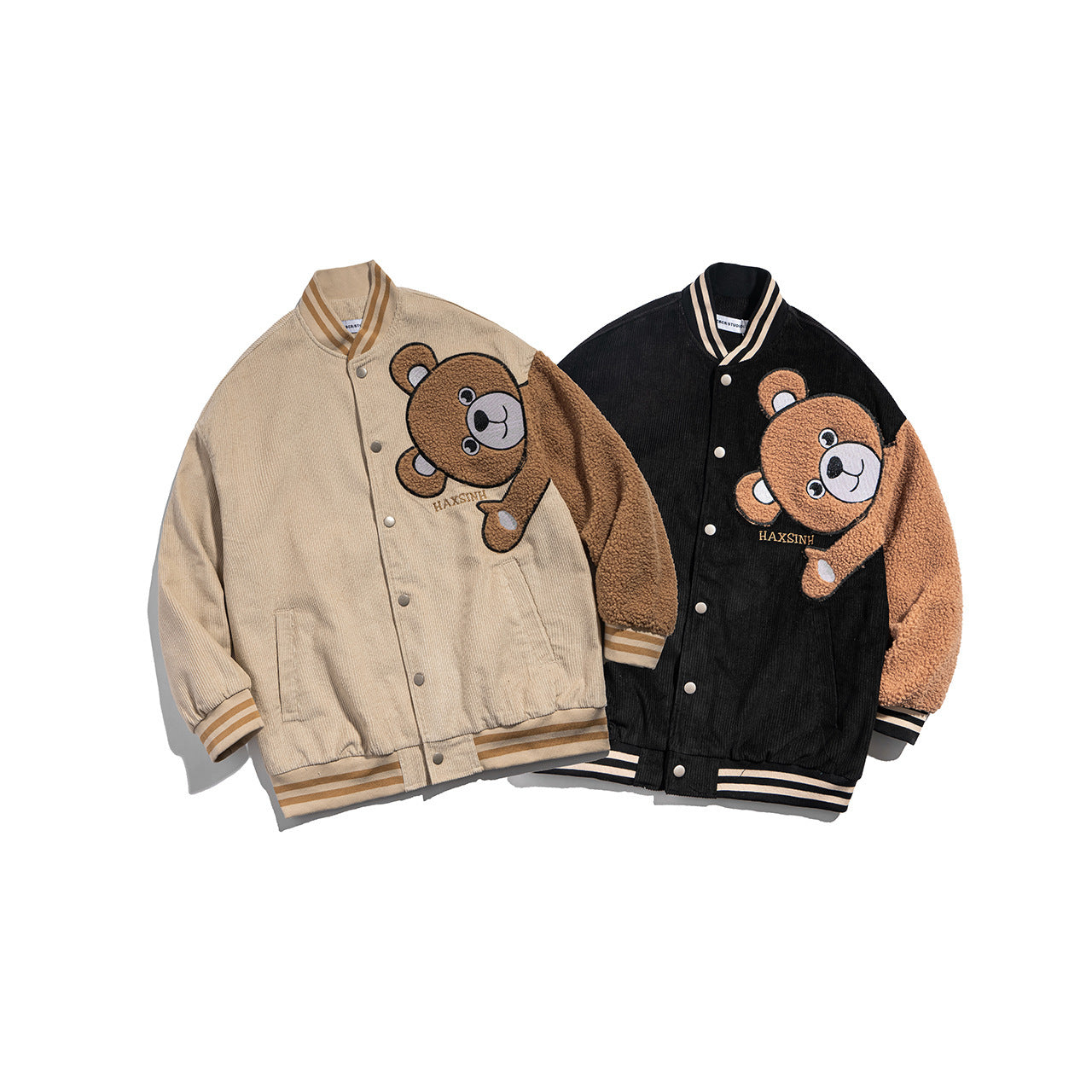 Bear Flocking Overalls Jacket