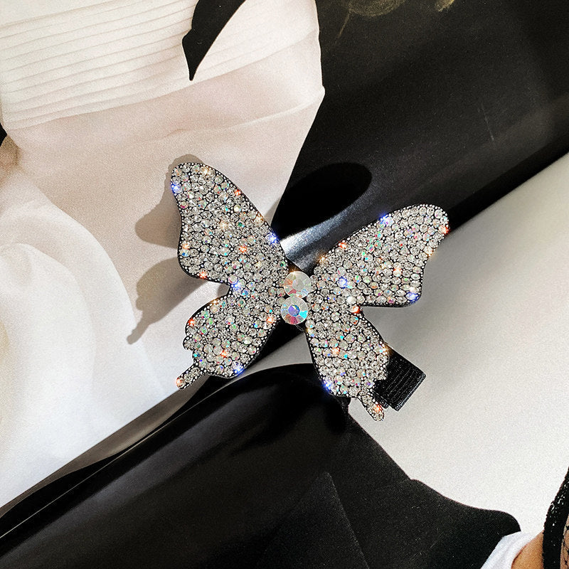 Large Butterfly Flash Diamond Hair Clip