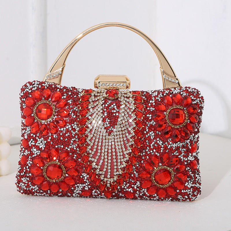 Metal Handheld Handmade Diamond Bag