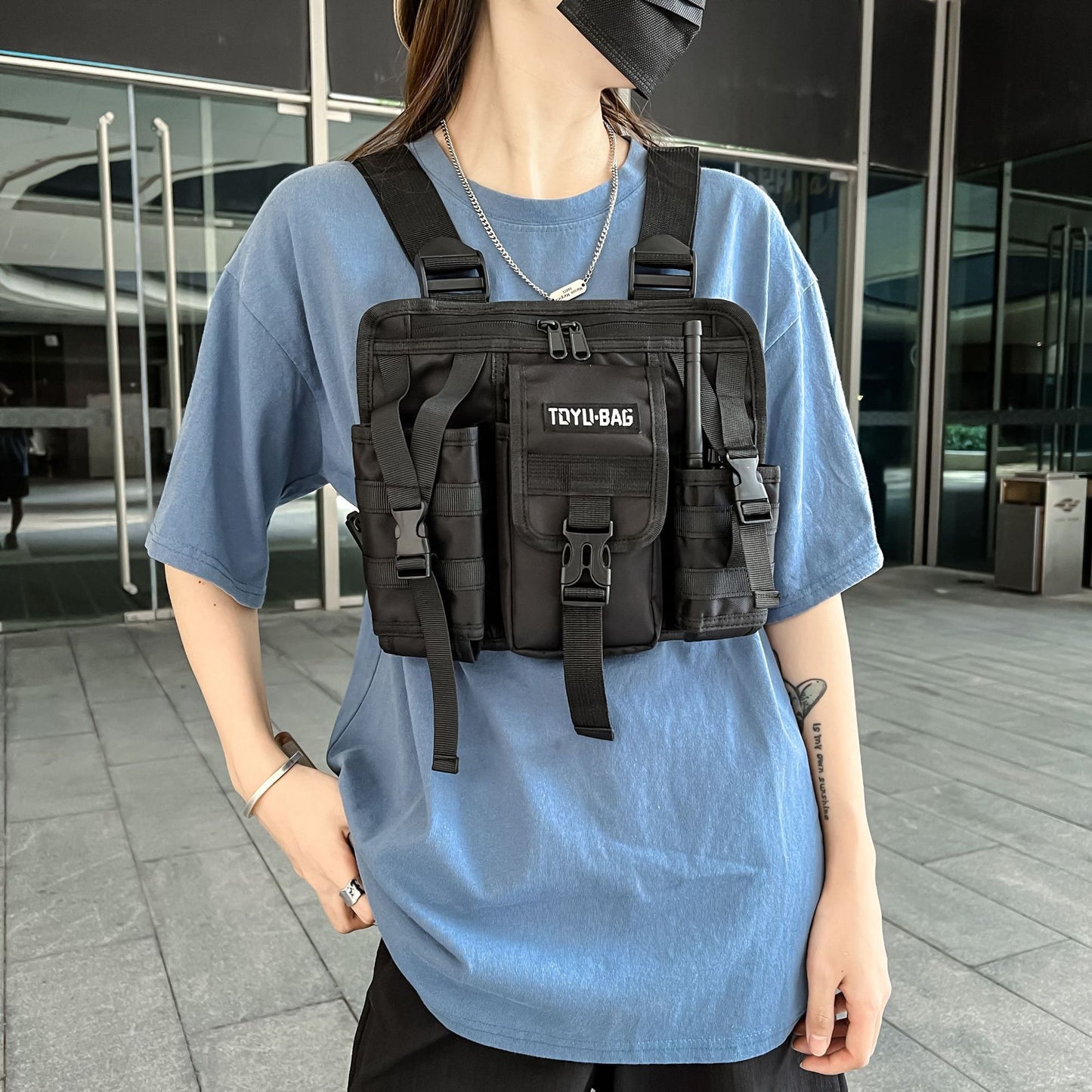 Street Vest Style Shoulder Chest Bag