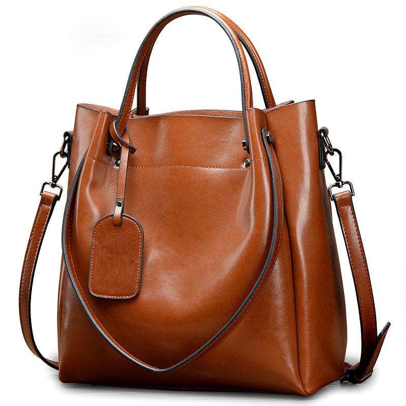 Oil Wax Cattle Leather Bag