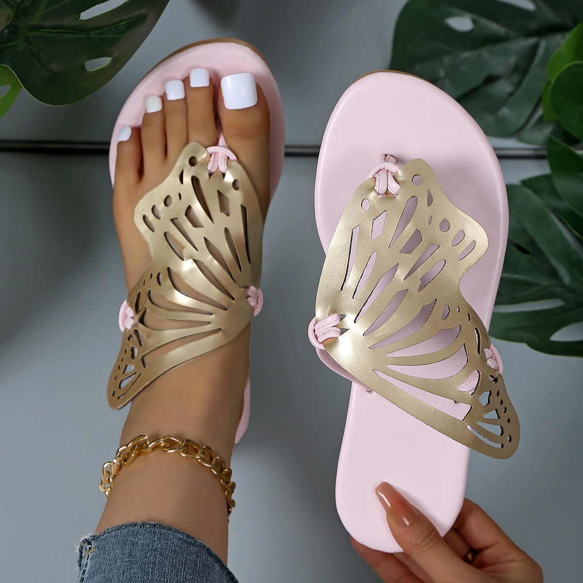 Butterfly Flip-Flops Summer Sandals