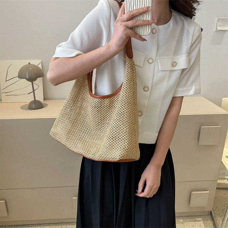 High Texture Casual Straw Bag