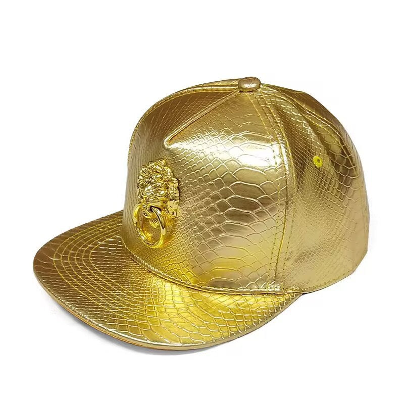 Men's PU Leather Hip-hop Baseball Cap