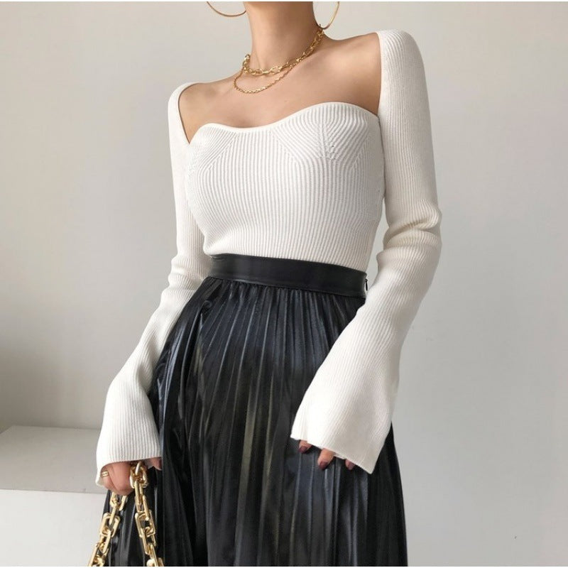 Irregular Design Sweater Thin Sweater