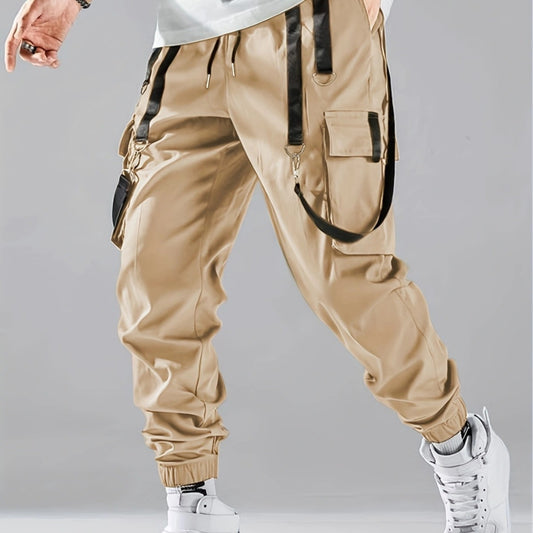 Ribbon Overalls Drawstring Sports Trousers