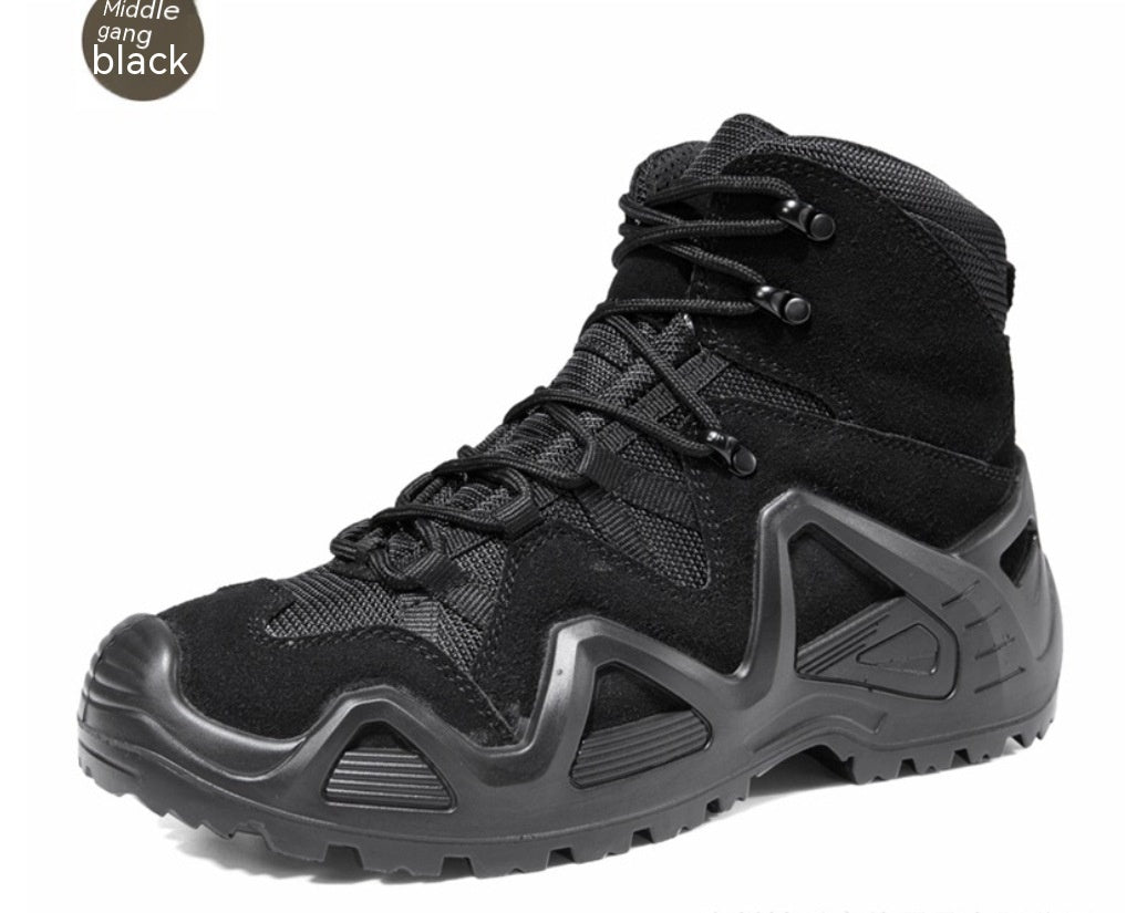 Mid-top High-top Military Fans Outdoor Training Hiking Shoes Military Fans Combat Boots