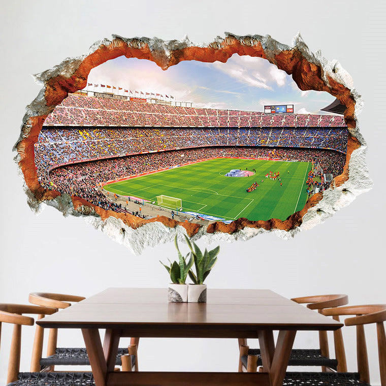 Football field decorative wall sticker