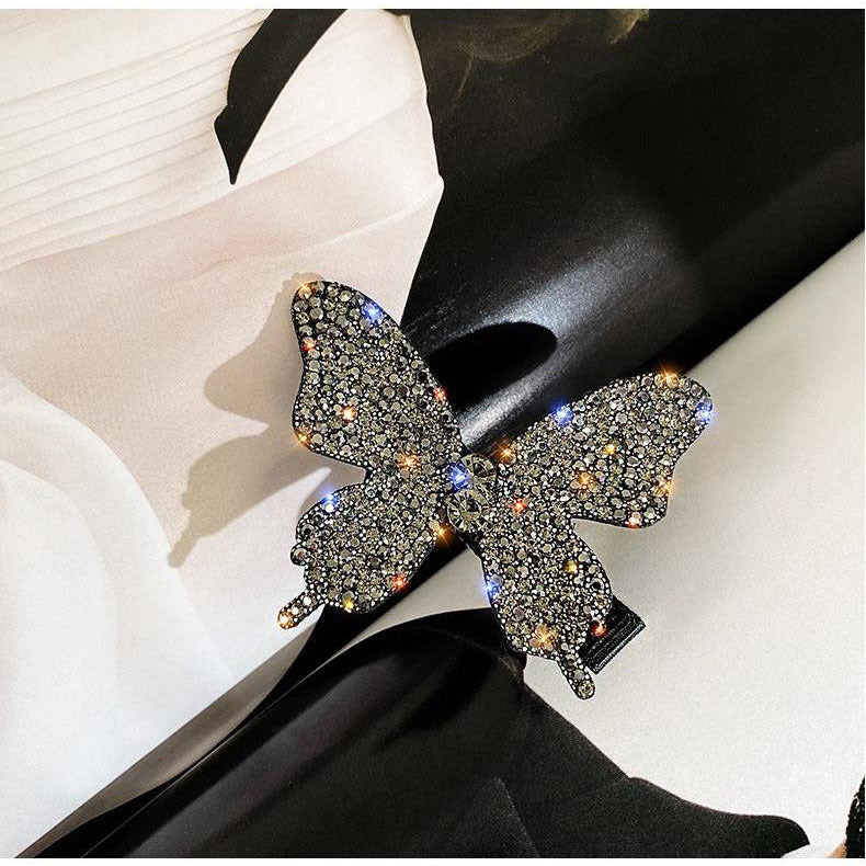 Large Butterfly Flash Diamond Hair Clip