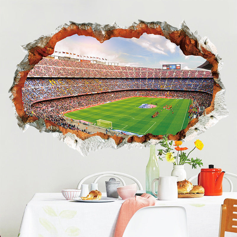 Football field decorative wall sticker