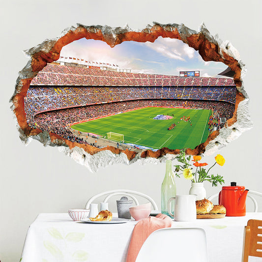 Football field decorative wall sticker